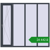 Ціноутворення Вікна 2000x1800 мм REHAU Euro 70 ANTHRACITE_GREY_STRUKTURAL з двох сторін. Ціна: ₴24,442.17