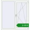 Ціноутворення Вікна 1270x1355 мм REHAU Euro 70 Білий (RAL 9016) з двох сторін. Ціна: ₴8,438.05