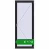 Ціноутворення Вікна 880x2200 мм REHAU Euro 70 BLACK_ULTI-MATT з двох сторін. Ціна: ₴13,916.68