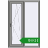 Ціноутворення Вікна 1000x1500 мм Altest Pony 375 RAL 9007 Grey aluminium з двох сторін. Ціна: ₴15,842.24
