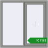 Ціноутворення Вікна 1200x1200 мм Altest Pony 375 RAL 9007 Grey aluminium з двох сторін. Ціна: ₴10,118.03