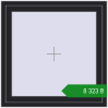 Ціноутворення Вікна 1000x1000 мм REHAU SYNEGO MD BLACK_ULTI-MATT з двох сторін. Ціна: ₴8,322.67