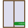 Ціноутворення Вікна 1300x1600 мм REHAU Euro 70 WALNUT з двох сторін. Ціна: ₴11,832.30