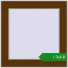 Ціноутворення Вікна 430x430 мм REHAU Euro 70 WALNUT з двох сторін. Ціна: ₴1,763.78