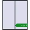 Ціноутворення Вікна 1500x1750 мм REHAU Euro 70 ANTHRACITE_GREY_STRUKTURAL з двох сторін. Ціна: ₴14,131.16