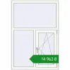 Ціноутворення Вікна 1000x1450 мм REHAU SYNEGO MD ANTHRACITE_GREY_STRUKTURAL ззовні. Ціна: ₴14,961.60