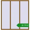 Ціноутворення Вікна 2000x2100 мм REHAU Brillant-Design GOLDEN OAK з двох сторін. Ціна: ₴28,799.03