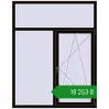 Ціноутворення Вікна 1500x1900 мм REHAU Euro 70 BLACK_BROWN з двох сторін. Ціна: ₴18,253.29