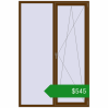 Ціноутворення Вікна 1500x2250 мм REHAU Euro 70 WALNUT з двох сторін. Ціна: $544.54