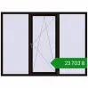 Ціноутворення Вікна 2160x1600 мм REHAU Euro 70 BLACK_BROWN з двох сторін. Ціна: ₴23,702.55