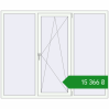 Ціноутворення Вікна 1900x1550 мм REHAU Euro 70 Білий (RAL 9016) з двох сторін. Ціна: ₴15,365.92