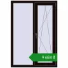Ціноутворення Вікна 1005x1450 мм REHAU Euro 60 BLACK_BROWN з двох сторін. Ціна: ₴9,683.64