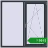 Ціноутворення Вікна 1350x1350 мм REHAU Euro 70 ANTHRACITE_GREY_STRUKTURAL з двох сторін. Ціна: ₴14,534.30