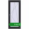 Ціноутворення Вікна 650x1500 мм REHAU Euro 70 BLACK_ULTI-MATT з двох сторін. Ціна: ₴8,861.68