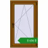Ціноутворення Вікна 700x1200 мм REHAU Euro 70 GOLDEN OAK з двох сторін. Ціна: ₴8,655.65