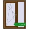 Ціноутворення Вікна 800x1010 мм REHAU Euro 60 WALNUT з двох сторін. Ціна: ₴7,012.11