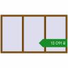 Ціноутворення Вікна 2100x1200 мм REHAU Euro 60 GOLDEN OAK з двох сторін. Ціна: ₴13,091.42