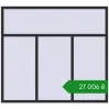 Ціноутворення Вікна 2000x1800 мм REHAU Brillant-Design ANTHRACITE_GREY_GLATT з двох сторін. Ціна: ₴27,005.67