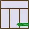 Ціноутворення Вікна 1800x1800 мм REHAU Euro 60 WALNUT з двох сторін. Ціна: ₴13,964.46