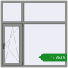 Ціноутворення Вікна 1500x1500 мм Altest Pony 375 RAL 9007 Grey aluminium з двох сторін. Ціна: ₴17,861.69