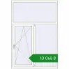 Ціноутворення Вікна 1300x1900 мм REHAU Euro 60 Білий (RAL 9016) з двох сторін. Ціна: ₴10,068.08