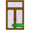 Ціноутворення Вікна 1110x1810 мм REHAU Euro 60 GOLDEN OAK з двох сторін. Ціна: ₴21,790.59