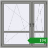 Ціноутворення Вікна 1500x1500 мм Altest Pony 375 RAL 9007 Grey aluminium з двох сторін. Ціна: $593.19