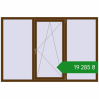 Ціноутворення Вікна 2100x1400 мм REHAU Euro 70 WALNUT з двох сторін. Ціна: ₴19,284.75