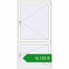 Ціноутворення Вікна 1040x2050 мм Altest Pony 375 RAL 9016 Traffic white з двох сторін. Ціна: ₴16,129.79