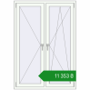 Ціноутворення Вікна 1130x1610 мм REHAU Euro 60 Білий (RAL 9016) з двох сторін. Ціна: ₴11,353.30