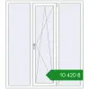 Ціноутворення Tilt-and-Turn 1500x1700 mm REHAU Euro 60 RAL 9016 Traffic white two-sided. Ціна: ₴10,420.23
