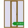 Ціноутворення Вікна 1600x2200 мм REHAU Euro 70 LIGHT_OAK з двох сторін. Ціна: ₴25,056.26