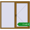 Ціноутворення Вікна 1500x1400 мм REHAU Euro 70 LIGHT_OAK з двох сторін. Ціна: ₴17,647.64