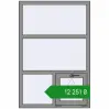 Ціноутворення Tilt-and-Turn 1000x1500 mm Altest Pony 375 RAL 9007 Grey aluminium two-sided. Ціна: ₴12,250.91