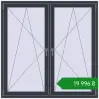 Ціноутворення Вікна 1500x1500 мм REHAU Euro 70 ANTHRACITE_GREY_STRUKTURAL з двох сторін. Ціна: ₴19,996.32