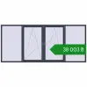 Ціноутворення Вікна 3350x1480 мм REHAU Euro 70 ANTHRACITE_GREY_STRUKTURAL з двох сторін. Ціна: ₴38,003.42
