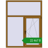 Ціноутворення Вікна 1300x1700 мм REHAU SYNEGO MD LIGHT_OAK з двох сторін. Ціна: ₴22,466.88