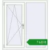 Ціноутворення Вікна 1100x1200 мм REHAU Euro 60 ANTHRACITE_GREY_STRUKTURAL ззовні. Ціна: ₴7,633.32