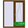 Ціноутворення Вікна 1000x1250 мм REHAU Euro 70 WALNUT з двох сторін. Ціна: ₴11,032.18
