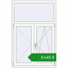 Ціноутворення Вікна 1000x1500 мм REHAU Euro 60 Білий (RAL 9016) з двох сторін. Ціна: ₴8,648.28