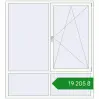 Ціноутворення Вікна 1800x2000 мм REHAU Euro 70 Білий (RAL 9016) з двох сторін. Ціна: ₴19,204.93