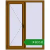 Ціноутворення Вікна 1100x1400 мм REHAU Euro 70 GOLDEN OAK з двох сторін. Ціна: ₴14,805.05