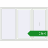 Ціноутворення Вікна 2030x1430 мм REHAU Euro 60. Ціна: €226.19