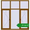 Ціноутворення Вікна 1900x2000 мм REHAU Euro 60 GOLDEN OAK з двох сторін. Ціна: ₴29,165.33