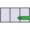 Ціноутворення Вікна 3000x1500 мм REHAU Brillant-Design BLACK_BROWN з двох сторін. Ціна: ₴23,250.28