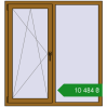 Ціноутворення Вікна 1300x1400 мм REHAU Euro 60 LIGHT_OAK з двох сторін. Ціна: ₴10,483.58