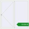 Ціноутворення Вікна 2000x2000 мм REHAU Euro 60 ANTHRACITE_GREY_STRUKTURAL ззовні. Ціна: ₴15,806.28
