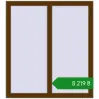 Ціноутворення Вікна 900x1000 мм REHAU Brillant-Design WALNUT з двох сторін. Ціна: ₴8,218.59