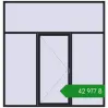 Ціноутворення Вікна 2500x2600 мм REHAU Brillant-Design BLACK_ULTI-MATT з двох сторін. Ціна: ₴42,976.78