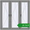 Ціноутворення Вікна 1500x1500 мм Altest Pony 375 RAL 9007 Grey aluminium з двох сторін. Ціна: ₴38,194.13